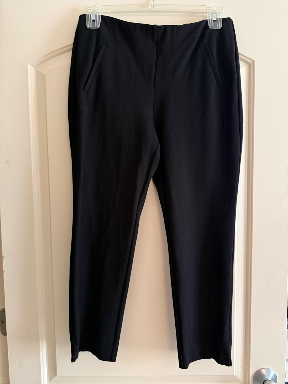 Chico's Black Straight-Leg Ponte Pants